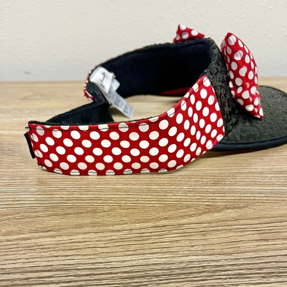 Disney Parks Minnie Mouse Sequin Visor Hat - Size Adult